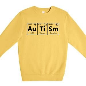 Autism (Autism) Periodic Elets Spelling Gift Premium Crewneck Sweatshirt