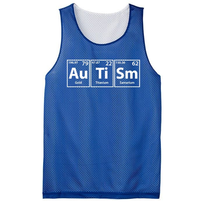 Autism (Autism) Periodic Elets Spelling Gift Mesh Reversible Basketball Jersey Tank