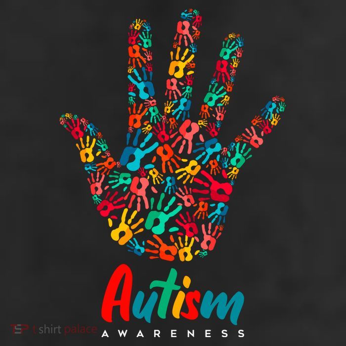 Autism Awareness Painted Hand Prints Beanie