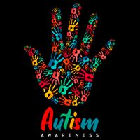 Autism Awareness Painted Hand Prints 16 in Basic Backpack