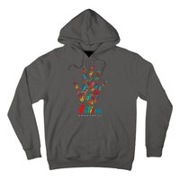 Autism Awareness Painted Hand Prints Hoodie