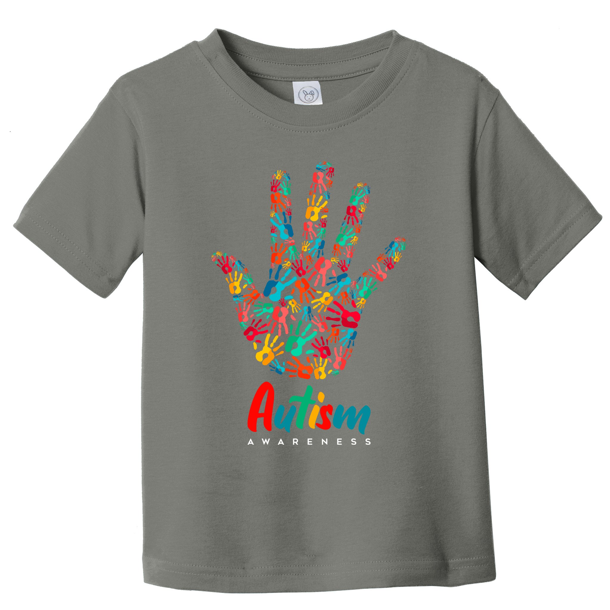 Autism Awareness Painted Hand Prints Toddler T-Shirt