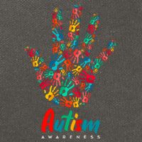 Autism Awareness Painted Hand Prints Cotton Canvas Backpack
