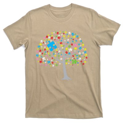 Autistic Autism Puzzle Tree Autism T-Shirt