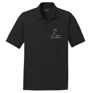 Autism Awareness Puzzle Ribbon PosiCharge RacerMesh Polo