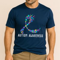 Autism Awareness Puzzle Ribbon Cooling Performance Crew T-Shirt