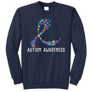 Autism Awareness Puzzle Ribbon Sweatshirt