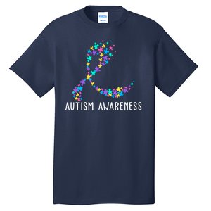 Autism Awareness Puzzle Ribbon Tall T-Shirt