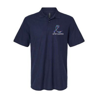Autism Awareness Puzzle Ribbon Polo