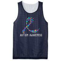 Autism Awareness Puzzle Ribbon Mesh Reversible Basketball Jersey Tank