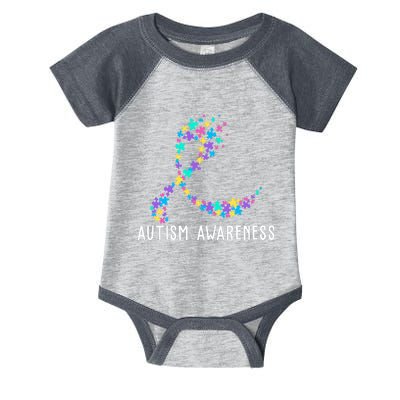 Autism Awareness Puzzle Ribbon Infant Baby Jersey Bodysuit