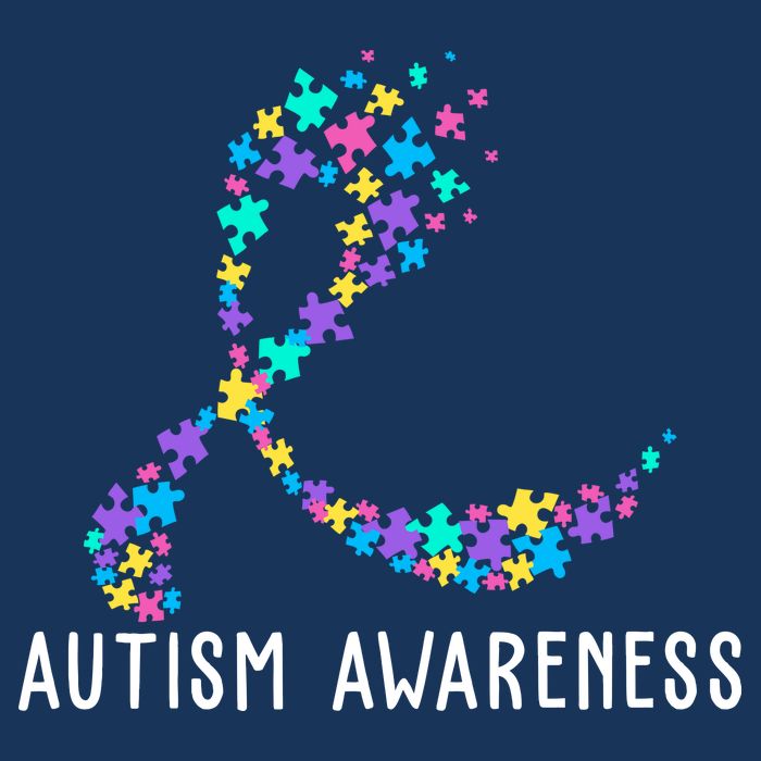 Autism Awareness Puzzle Ribbon Women's V-Neck T-Shirt