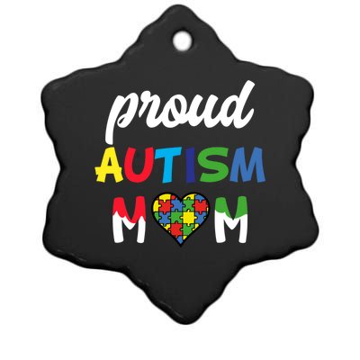 Autism Awareness Proud Autism Mom Meaningful Gift Ceramic Star Ornament