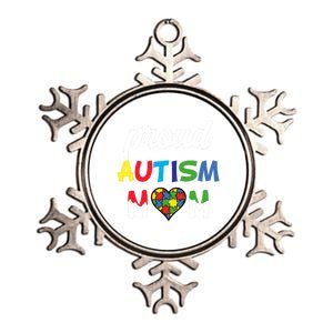 Autism Awareness Proud Autism Mom Meaningful Gift Metallic Star Ornament