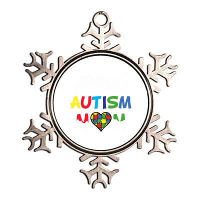 Autism Awareness Proud Autism Mom Meaningful Gift Metallic Star Ornament