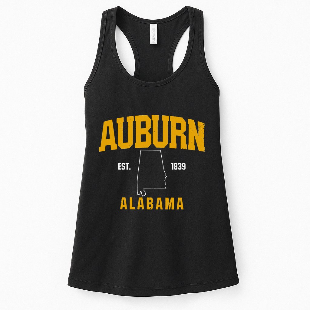Auburn Alabama Product Retro Vintage Gift Womens Tank Top