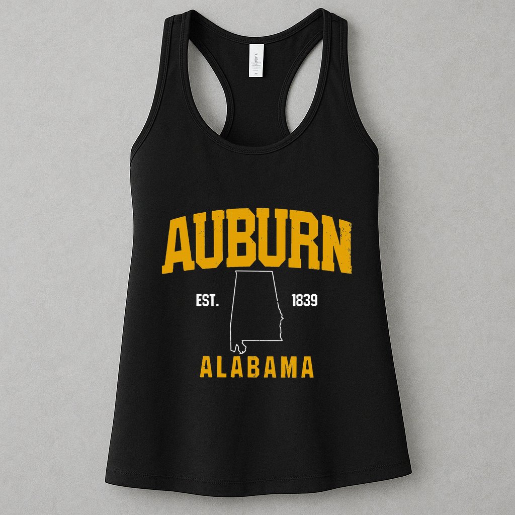 Auburn Alabama Product Retro Vintage Gift Womens Tank Top