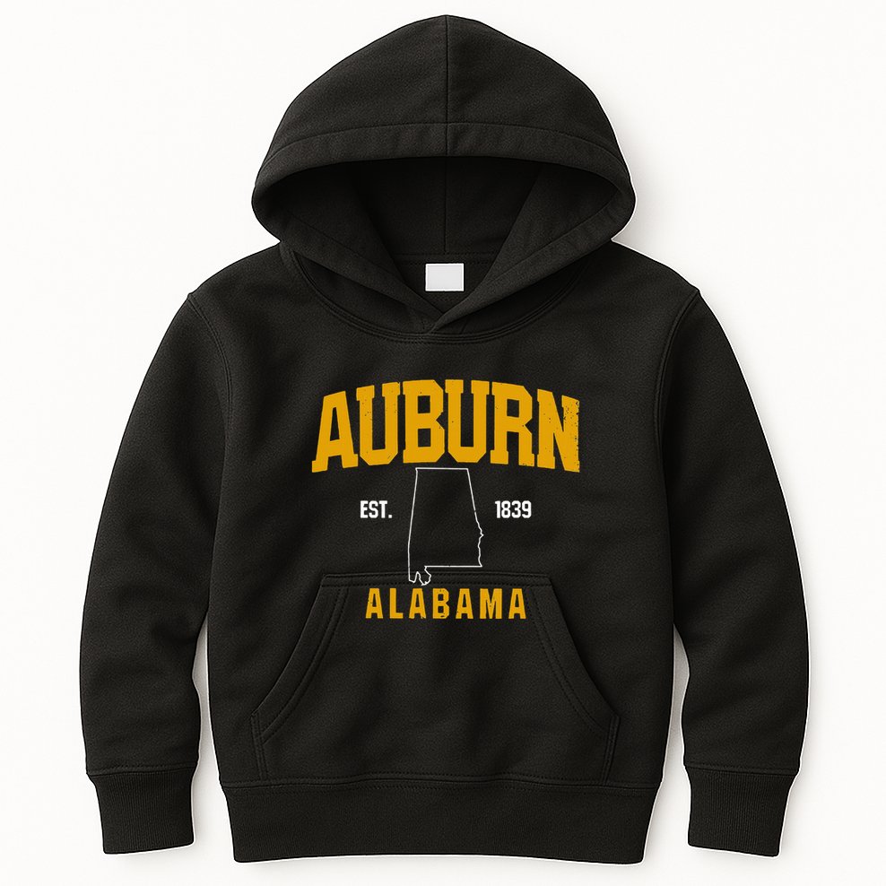 Auburn Alabama Product Retro Vintage Gift Kids Hoodie