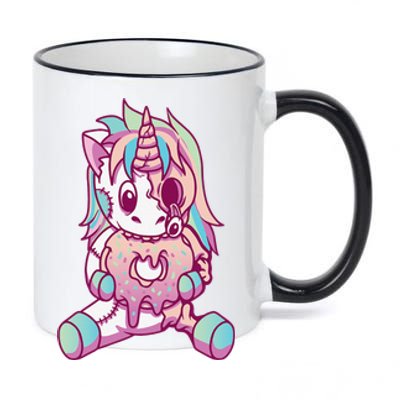 Anime Aesthetic Pastel Goth Donut Zombie Unicorn Gifts 11oz Black Color Changing Mug