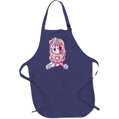 Anime Aesthetic Pastel Goth Donut Zombie Unicorn Gifts Full-Length Apron With Pockets