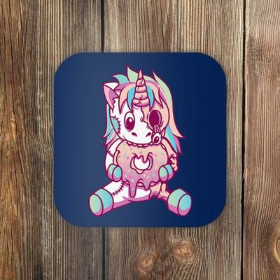 Anime Aesthetic Pastel Goth Donut Zombie Unicorn Gifts Coaster