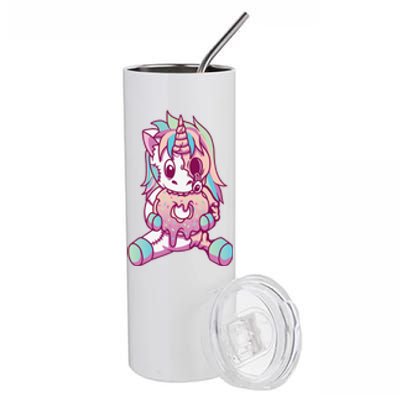 Anime Aesthetic Pastel Goth Donut Zombie Unicorn Gifts Stainless Steel Tumbler