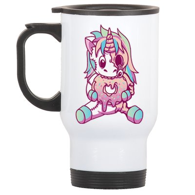 Anime Aesthetic Pastel Goth Donut Zombie Unicorn Gifts Stainless Steel Travel Mug