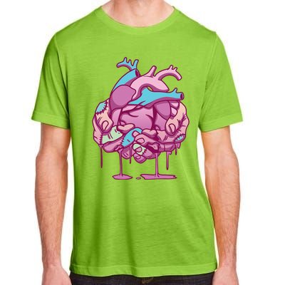 Anime Aesthetic Pastel Goth Zombie Heart Gifts Adult ChromaSoft Performance T-Shirt