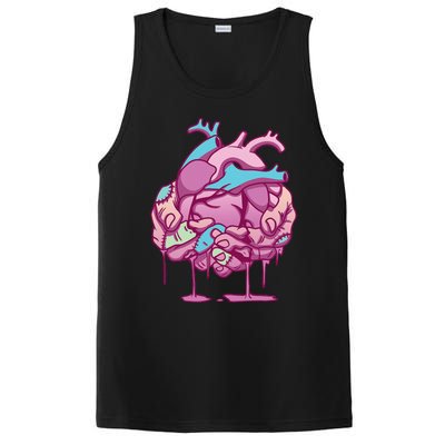 Anime Aesthetic Pastel Goth Zombie Heart Gifts PosiCharge Competitor Tank