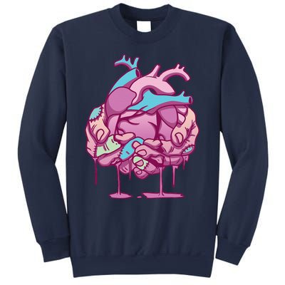 Anime Aesthetic Pastel Goth Zombie Heart Gifts Sweatshirt