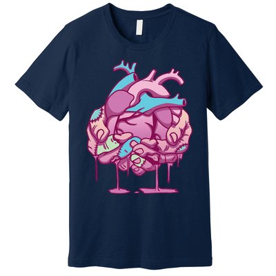 Anime Aesthetic Pastel Goth Zombie Heart Gifts Premium T-Shirt