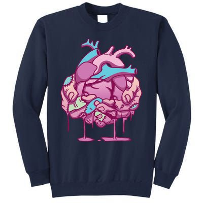 Anime Aesthetic Pastel Goth Zombie Heart Gifts Tall Sweatshirt