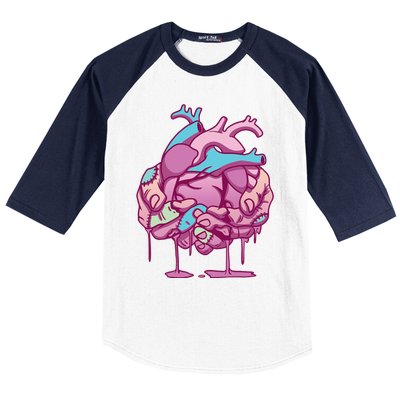 Anime Aesthetic Pastel Goth Zombie Heart Gifts Baseball Sleeve Shirt