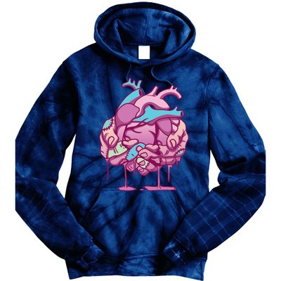 Anime Aesthetic Pastel Goth Zombie Heart Gifts Tie Dye Hoodie