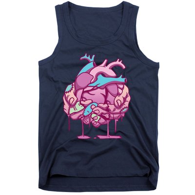 Anime Aesthetic Pastel Goth Zombie Heart Gifts Tank Top