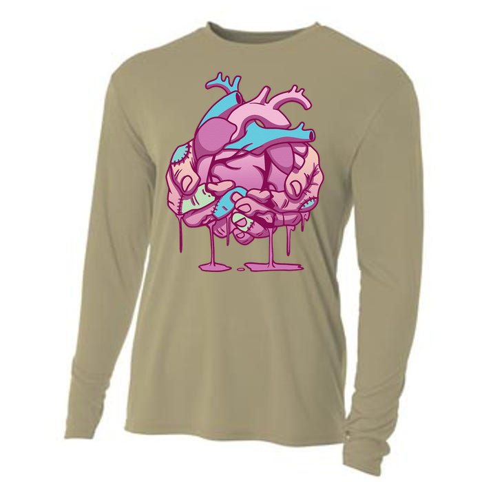 Anime Aesthetic Pastel Goth Zombie Heart Gifts Cooling Performance Long Sleeve Crew