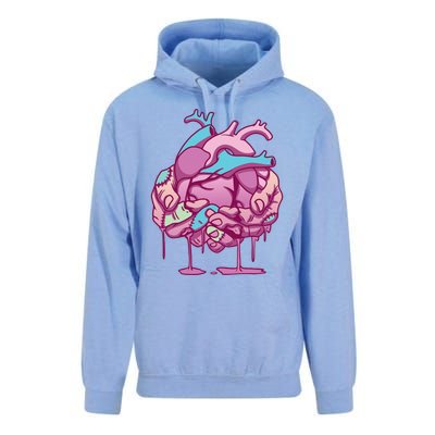 Anime Aesthetic Pastel Goth Zombie Heart Gifts Unisex Surf Hoodie