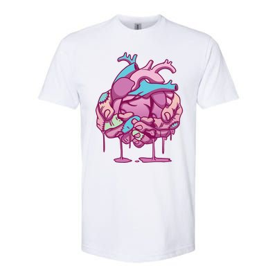 Anime Aesthetic Pastel Goth Zombie Heart Gifts Softstyle CVC T-Shirt