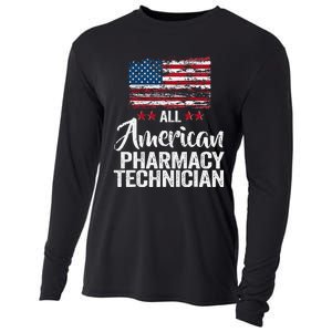 All American Pharmacy Technician 4th of July Family Matching Cooling Performance Long Sleeve Crew