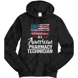 All American Pharmacy Technician 4th of July Family Matching Tie Dye Hoodie