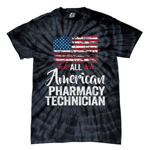 All American Pharmacy Technician 4th of July Family Matching Tie-Dye T-Shirt