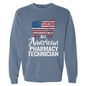 All American Pharmacy Technician 4th of July Family Matching Garment-Dyed Sweatshirt