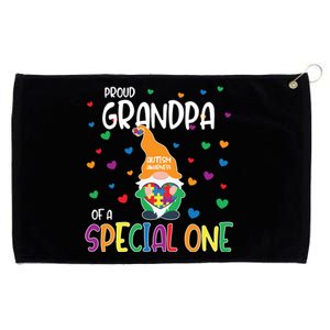 Autism Awareness Proud Grandpa Family Matching Gift Grommeted Golf Towel