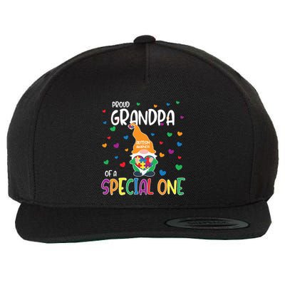 Autism Awareness Proud Grandpa Family Matching Gift Wool Snapback Cap