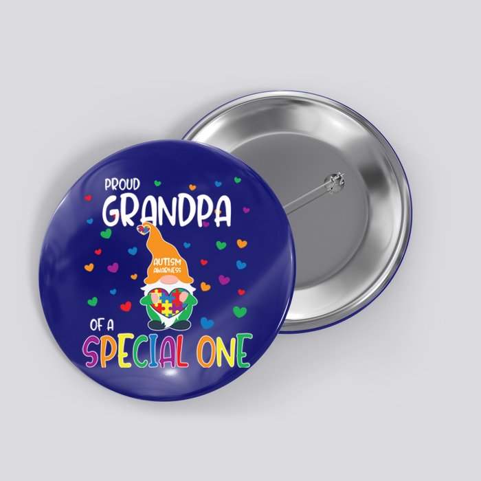 Autism Awareness Proud Grandpa Family Matching Gift Button