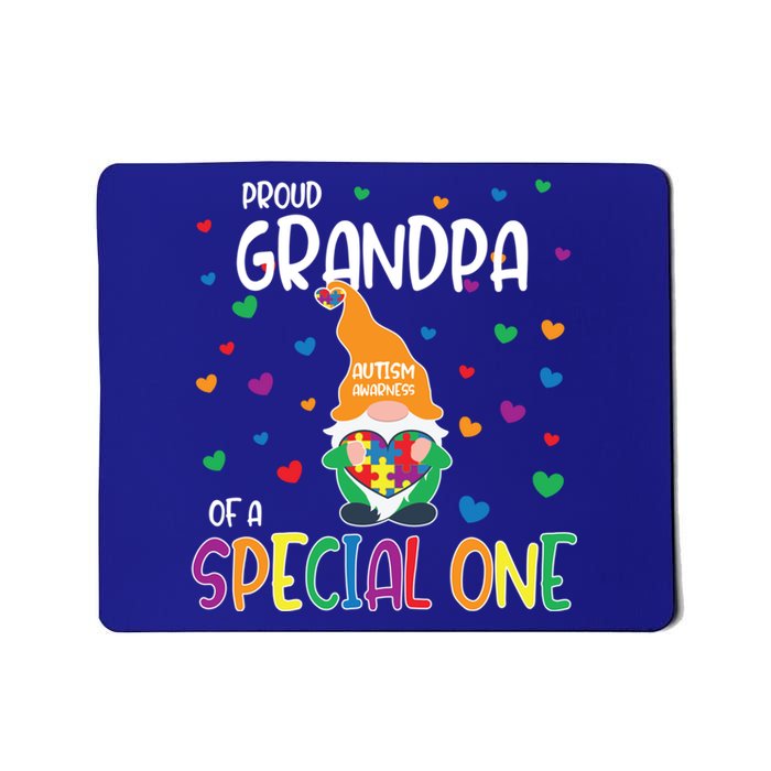 Autism Awareness Proud Grandpa Family Matching Gift Mousepad