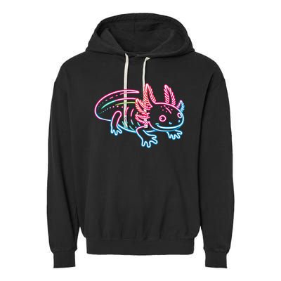 Axolotl Animal Pop Art Cute Axolotl Lover Garment-Dyed Fleece Hoodie