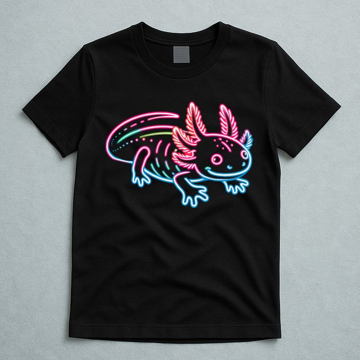 Axolotl Animal Pop Art Cute Axolotl Lover T-Shirt