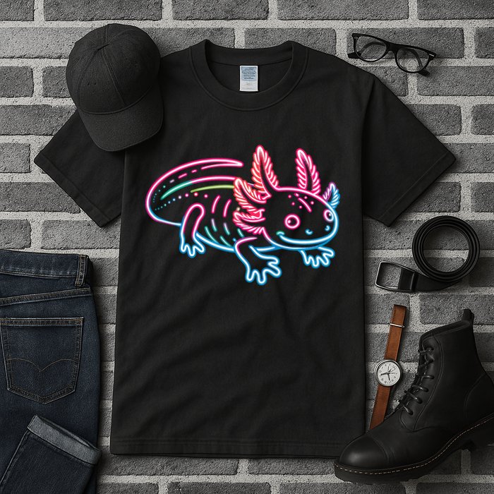 Axolotl Animal Pop Art Cute Axolotl Lover Tall T-Shirt