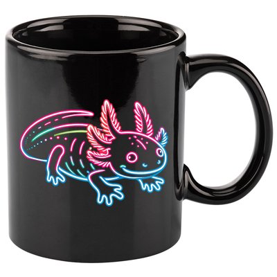 Axolotl Animal Pop Art Cute Axolotl Lover 11oz C Handle Ceramic Mug